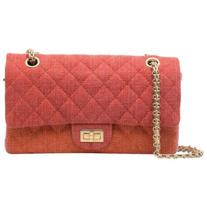 Chanel Vintage Quilted Canvas Orange Pink Shoulder Bag – House of Carver