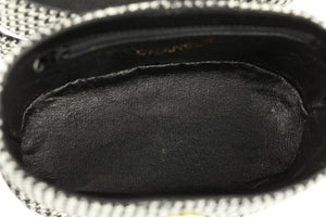Chanel 1994 Binocular Case Rare Vintage Houndstooth Black White Crossbody Bag
