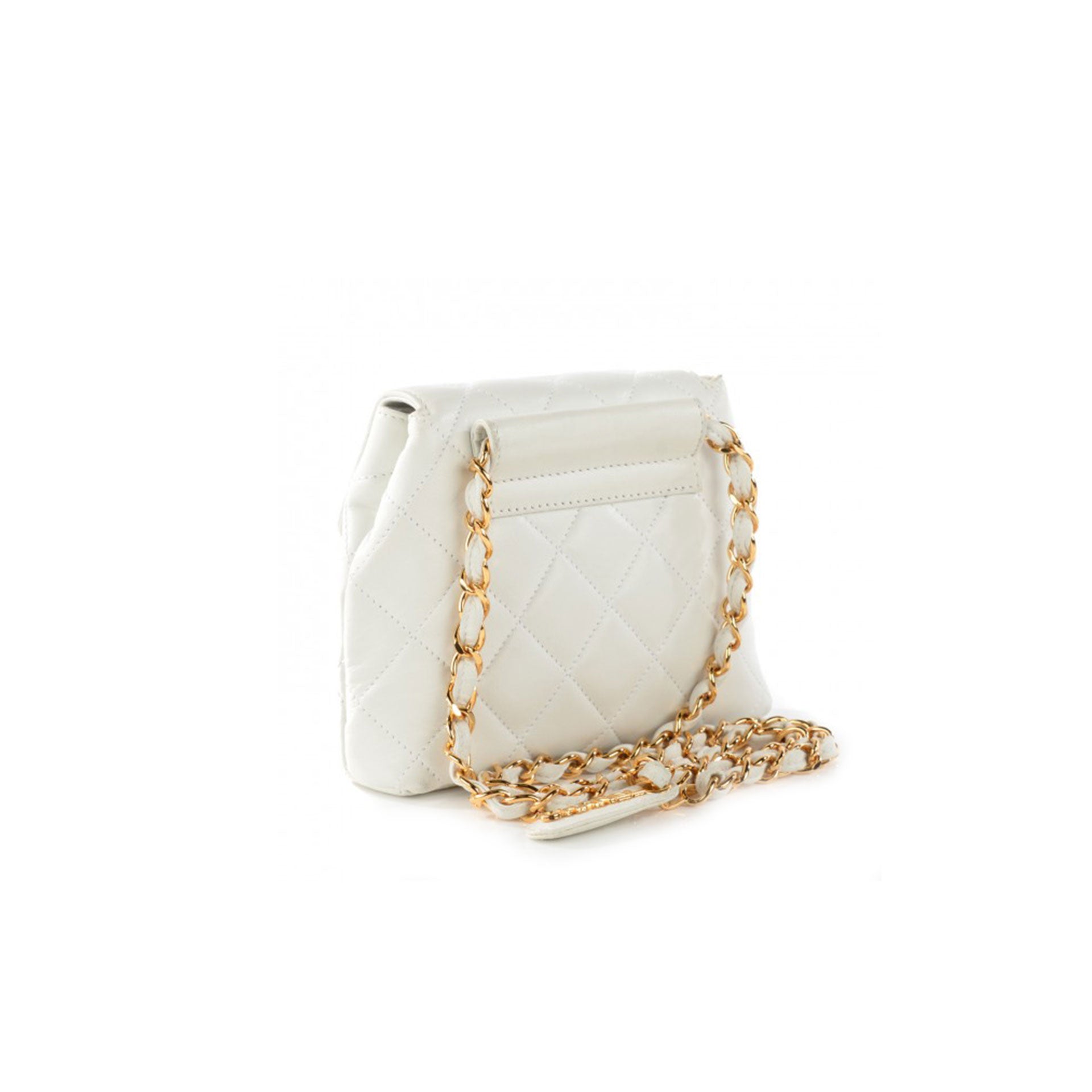 mini white chanel bag