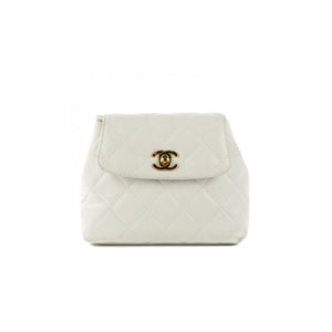 Chanel Mini Off White Cream 90's Waist Bag