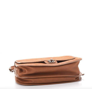 Chanel New Classic Flap Large Jumbo Quilted Saddle Brown Nubuck Leather Bag