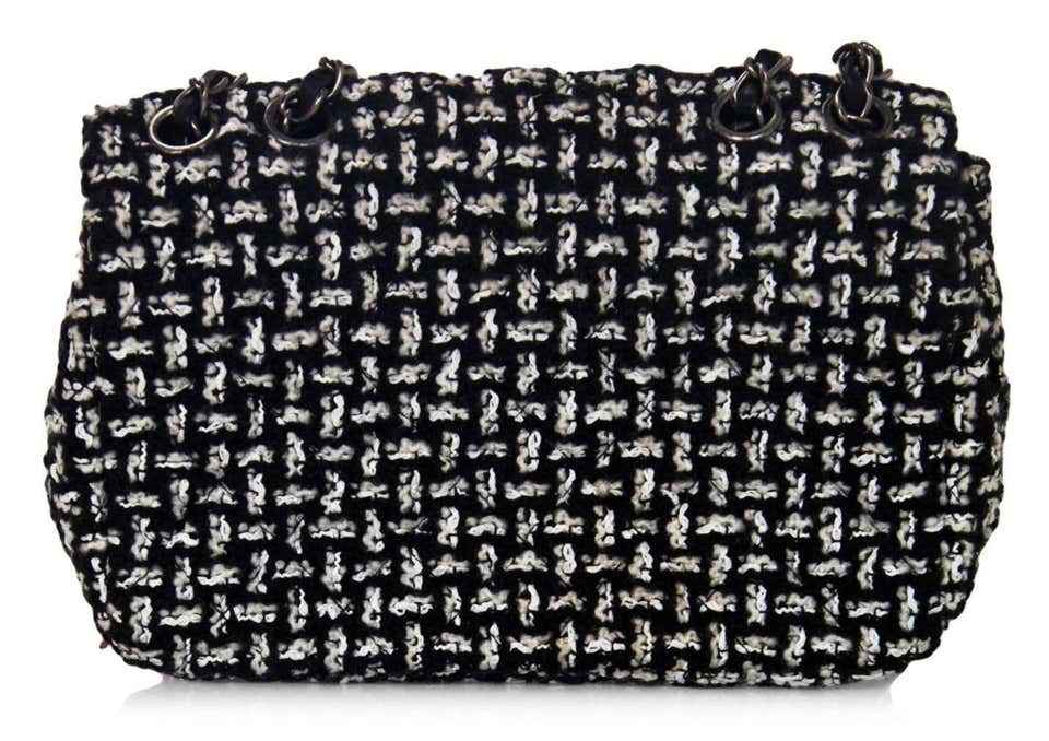 Chanel Dallas Metiers D'art 2014 Multi Color Beaded Fringe Rare Tweed Classic Flap Shoulder Bag