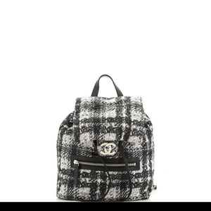 Chanel Zip Printed Medium Nylon Backpack