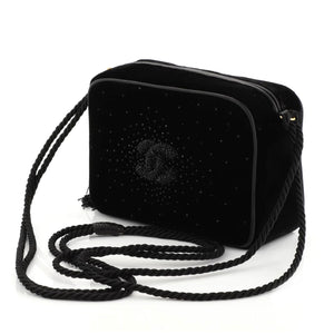 CHANEL VIP Bag Precision Crossbody/Shoulder Messenger In Black With White  CC